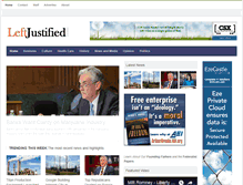 Tablet Screenshot of leftjustified.com